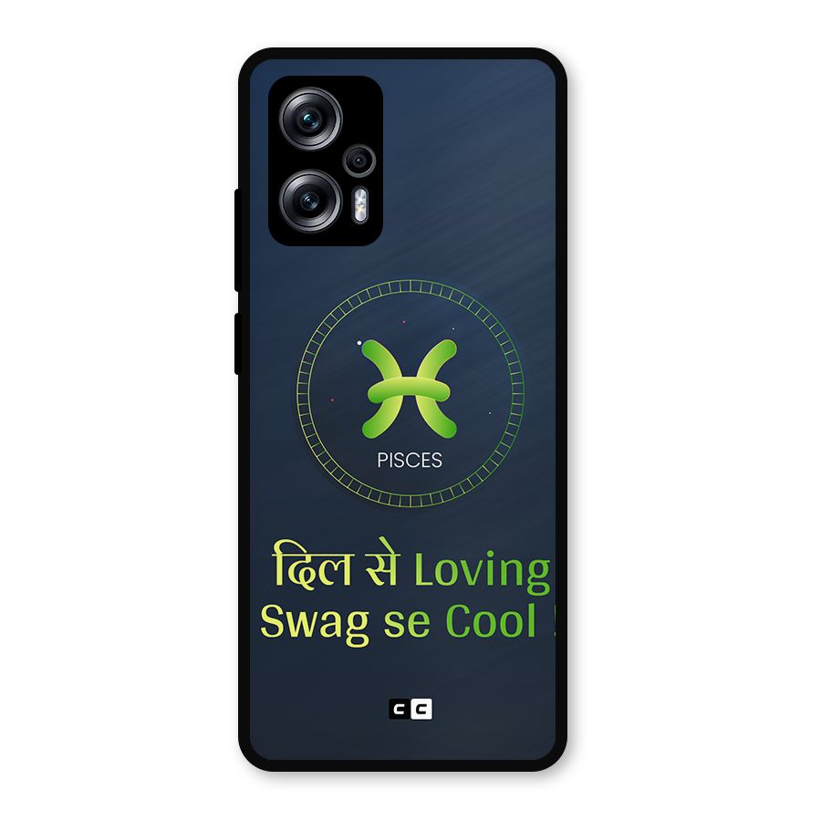 Pisces Swag Metal Back Case for Redmi K50i
