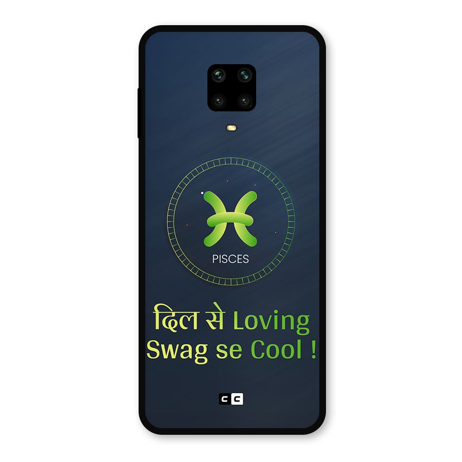 Pisces Swag Metal Back Case for Redmi Note 10 Lite