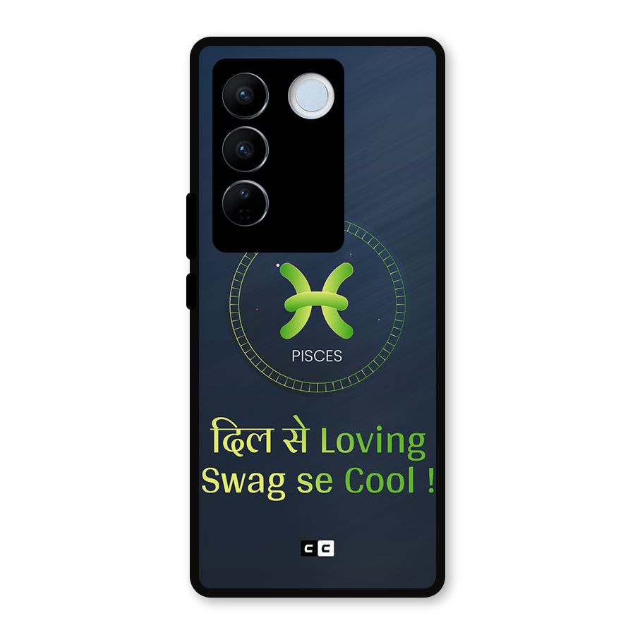 Pisces Swag Metal Back Case for Vivo V27
