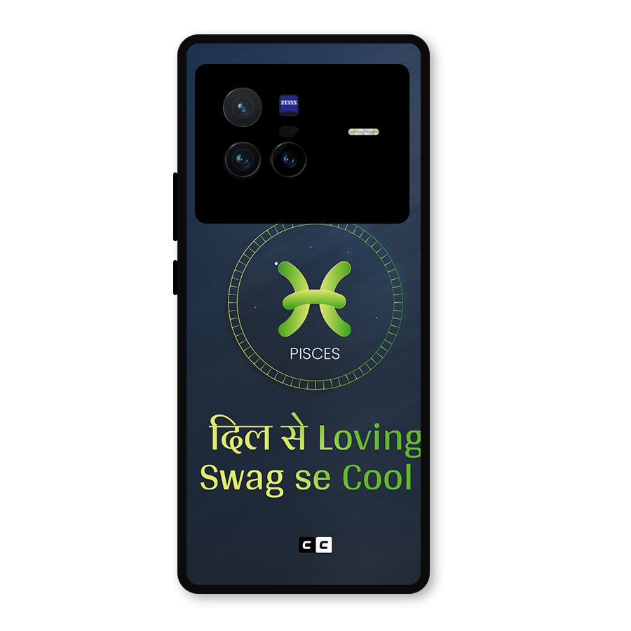 Pisces Swag Metal Back Case for Vivo X80