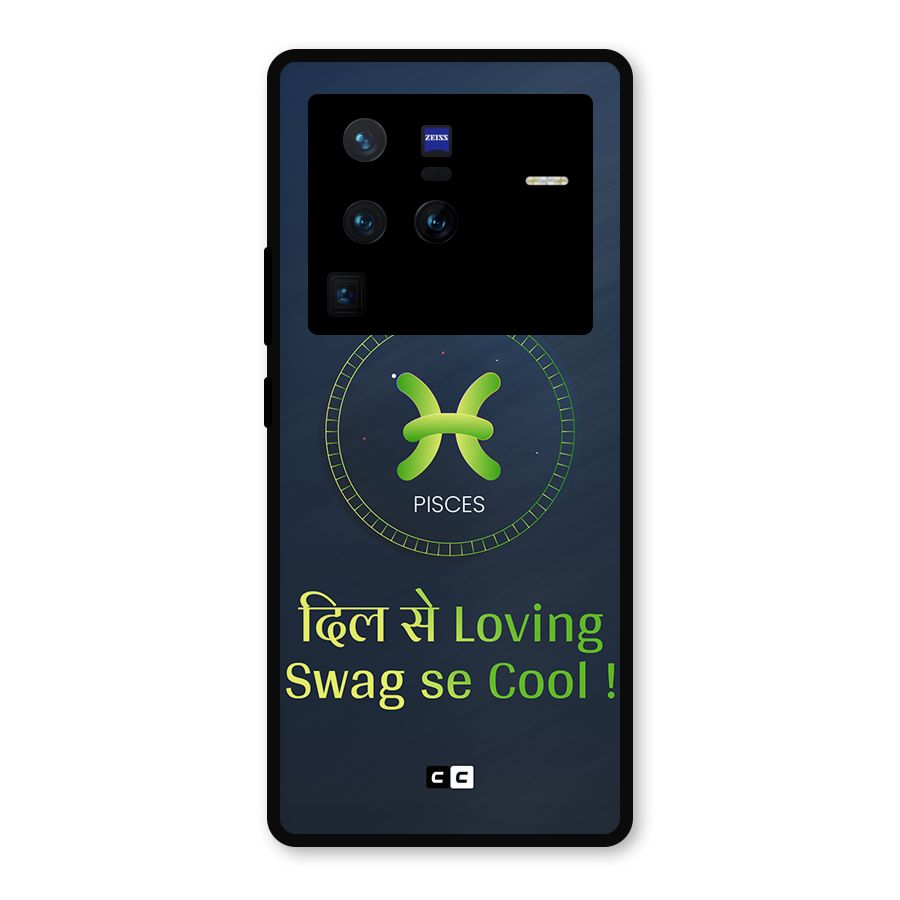 Pisces Swag Metal Back Case for Vivo X80 Pro