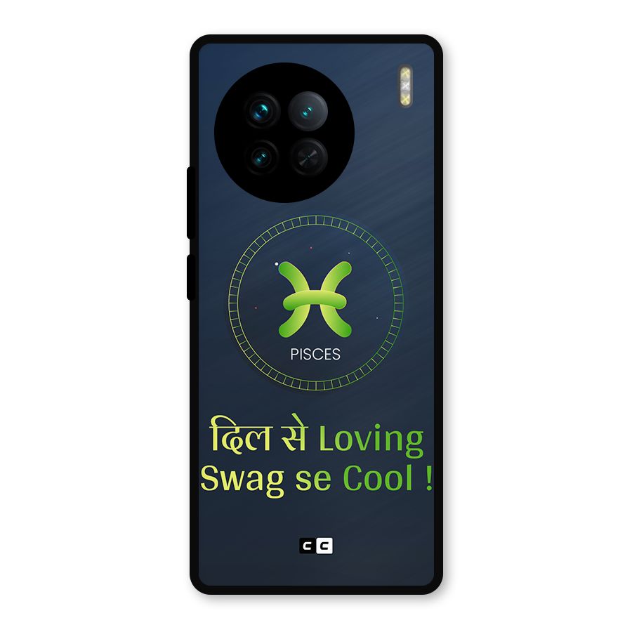 Pisces Swag Metal Back Case for Vivo X90