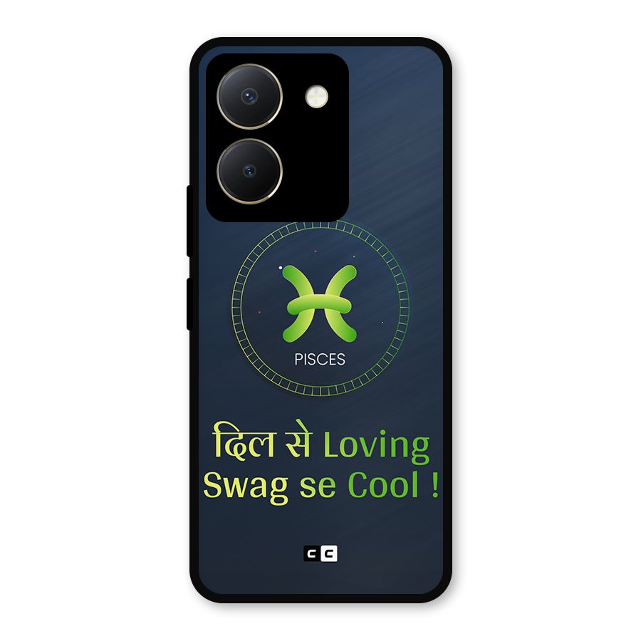 Pisces Swag Metal Back Case for Vivo Y36