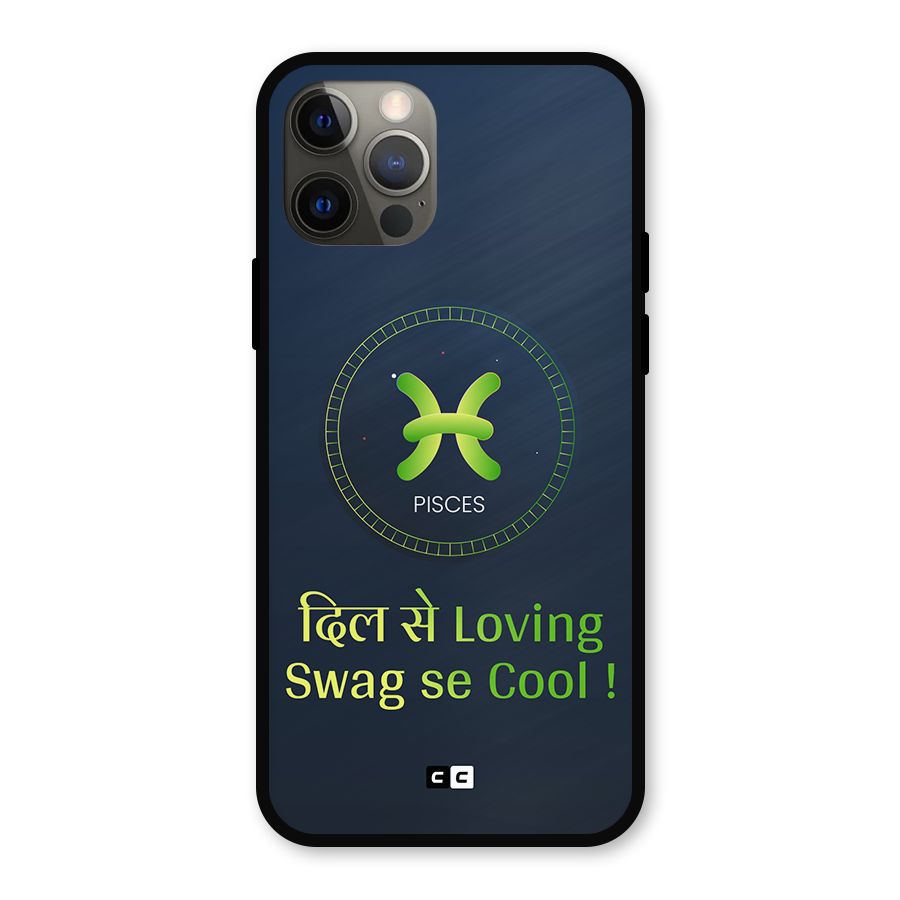Pisces Swag Metal Back Case for iPhone 12 Pro
