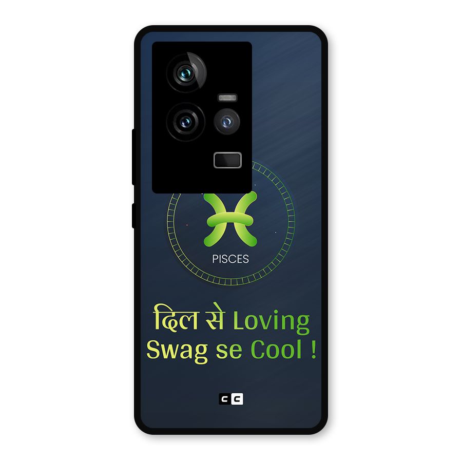 Pisces Swag Metal Back Case for iQOO 11 5G