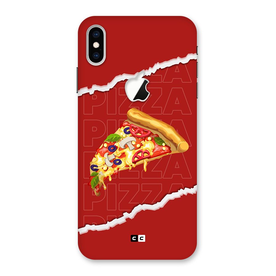 Pizza Lover Back Case for iPhone XS Max Apple Cut