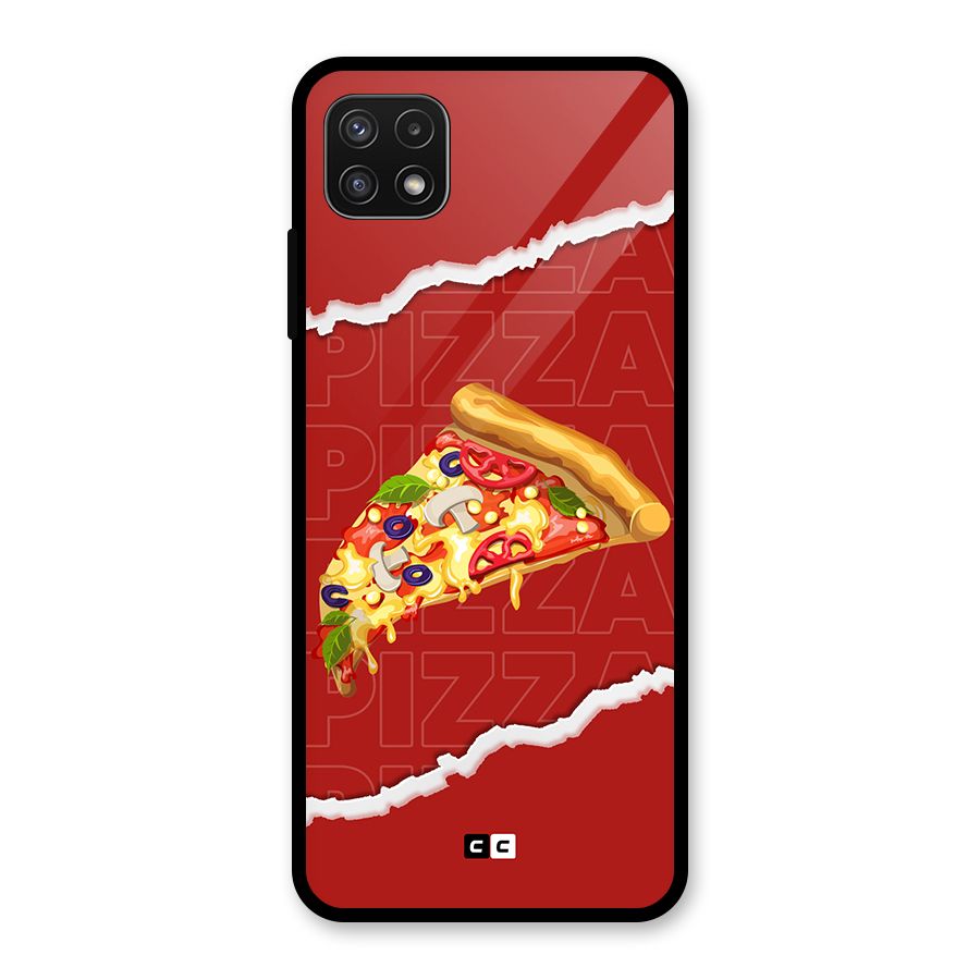 Pizza Lover Glass Back Case for Galaxy A22 5G
