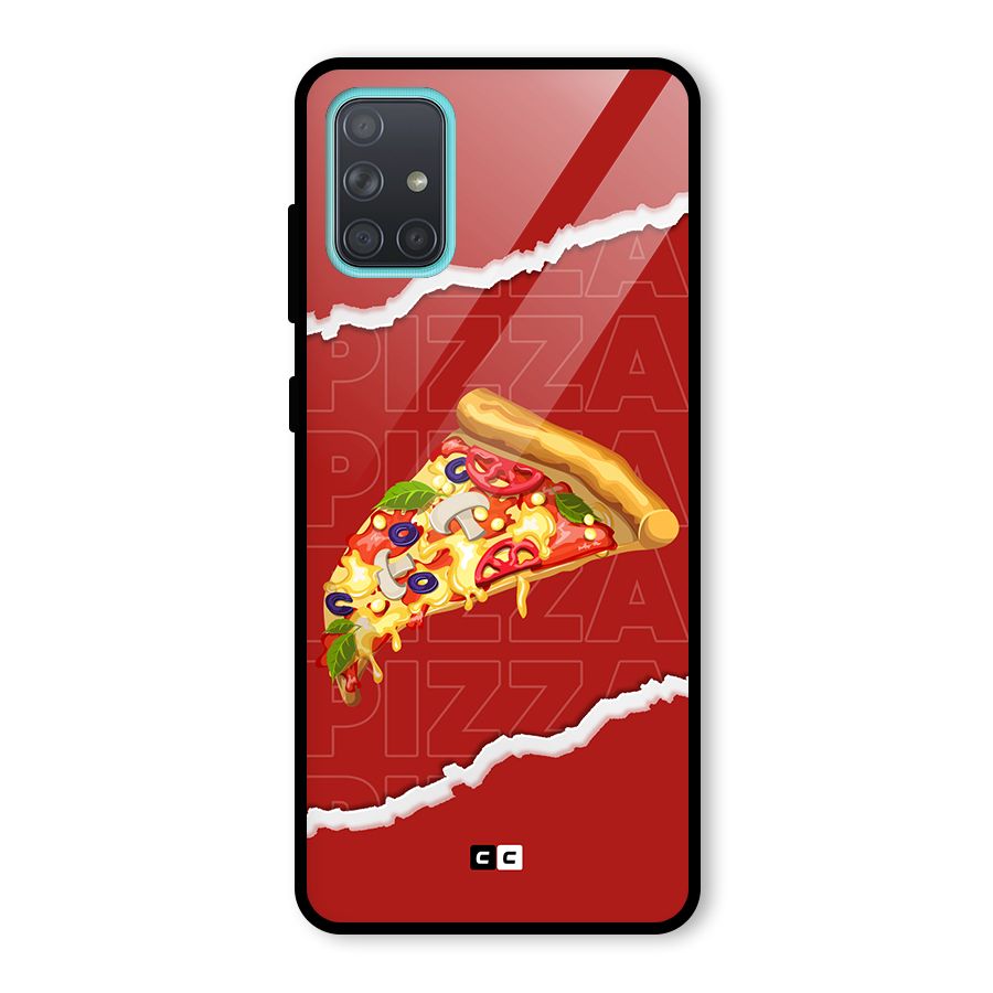 Pizza Lover Glass Back Case for Galaxy A71
