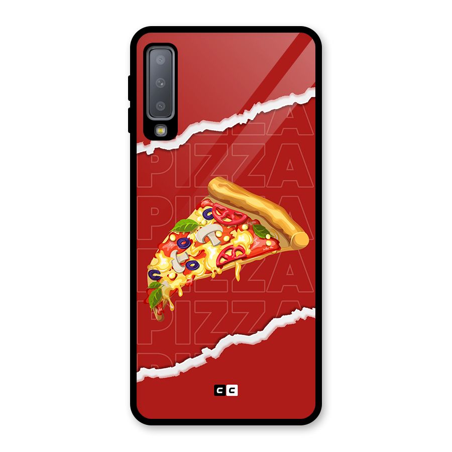 Pizza Lover Glass Back Case for Galaxy A7 (2018)