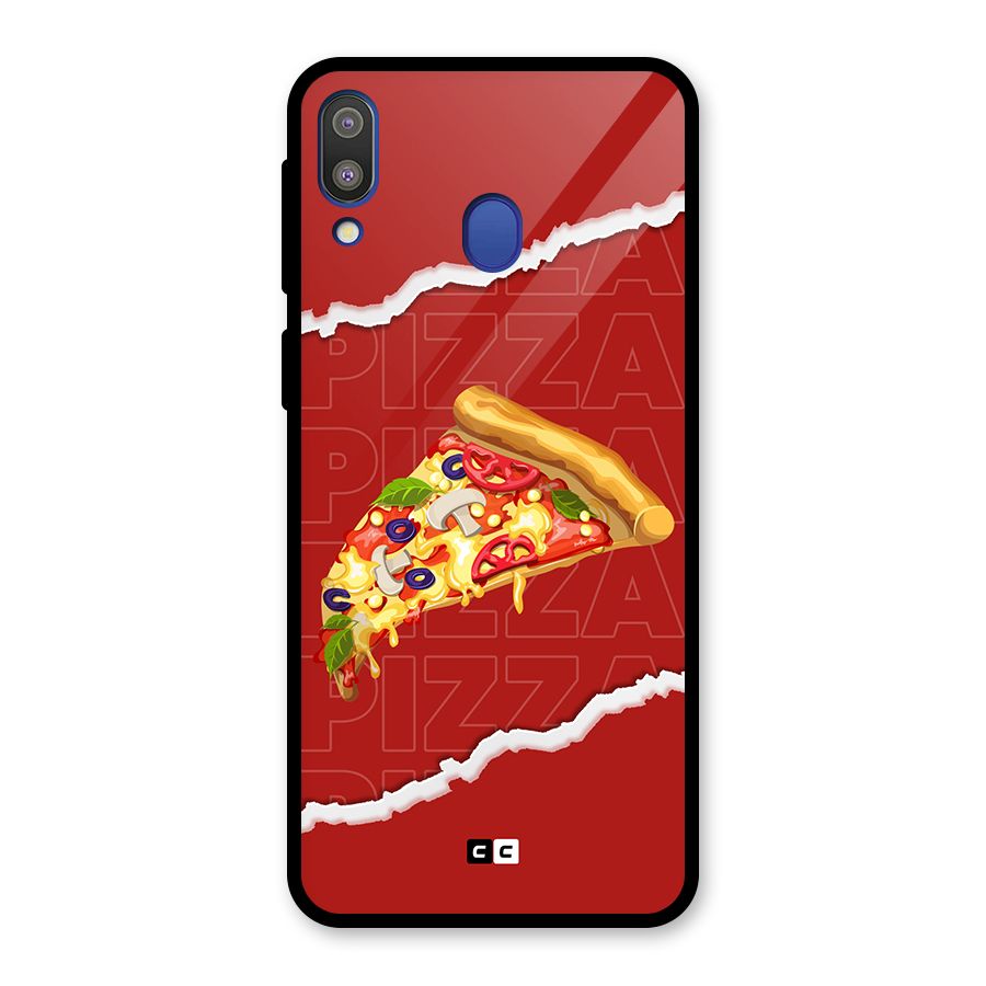 Pizza Lover Glass Back Case for Galaxy M20
