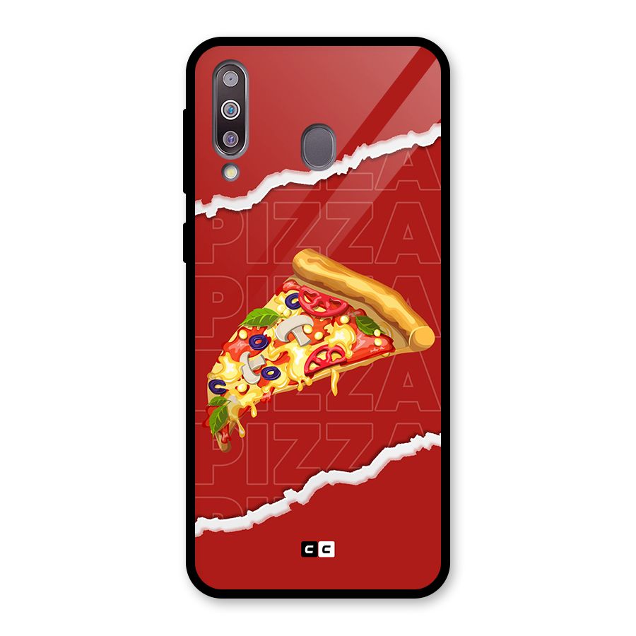 Pizza Lover Glass Back Case for Galaxy M30