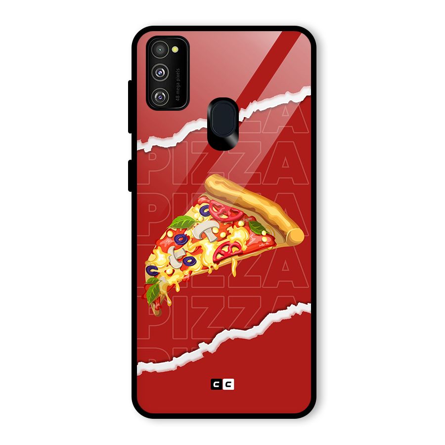 Pizza Lover Glass Back Case for Galaxy M30s