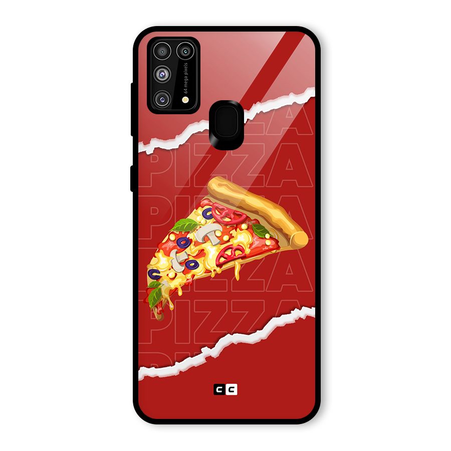 Pizza Lover Glass Back Case for Galaxy M31