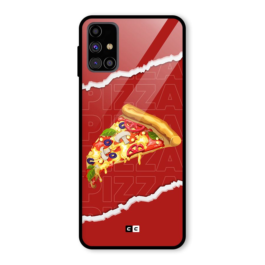 Pizza Lover Glass Back Case for Galaxy M31s