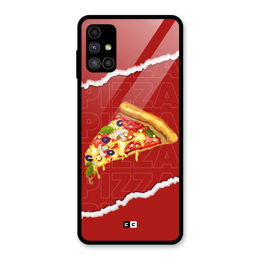 Pizza Lover Glass Back Case for Galaxy M51