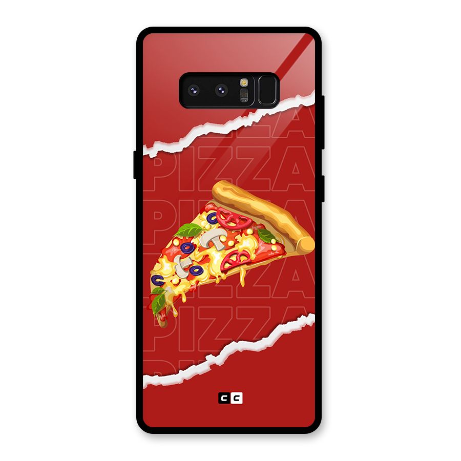 Pizza Lover Glass Back Case for Galaxy Note 8