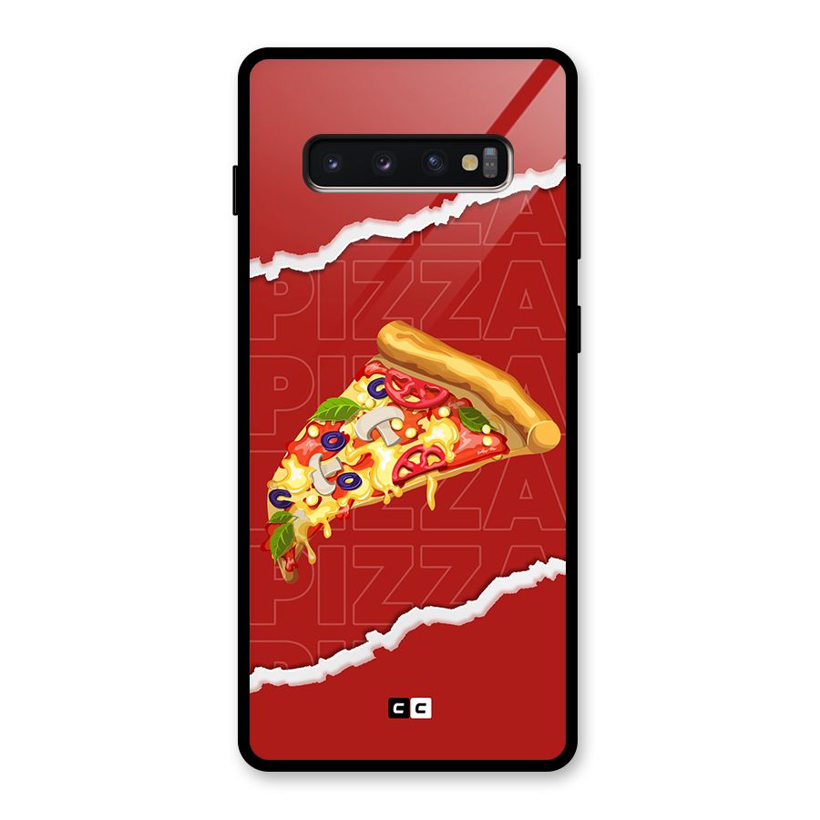Pizza Lover Glass Back Case for Galaxy S10 Plus