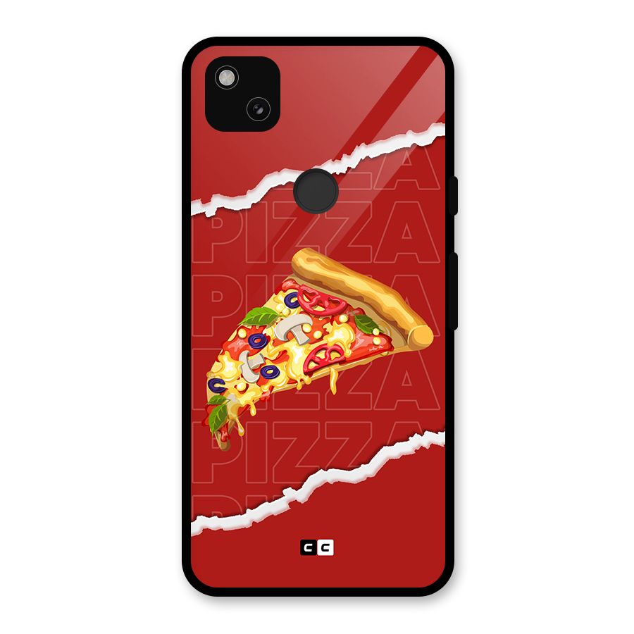 Pizza Lover Glass Back Case for Google Pixel 4a