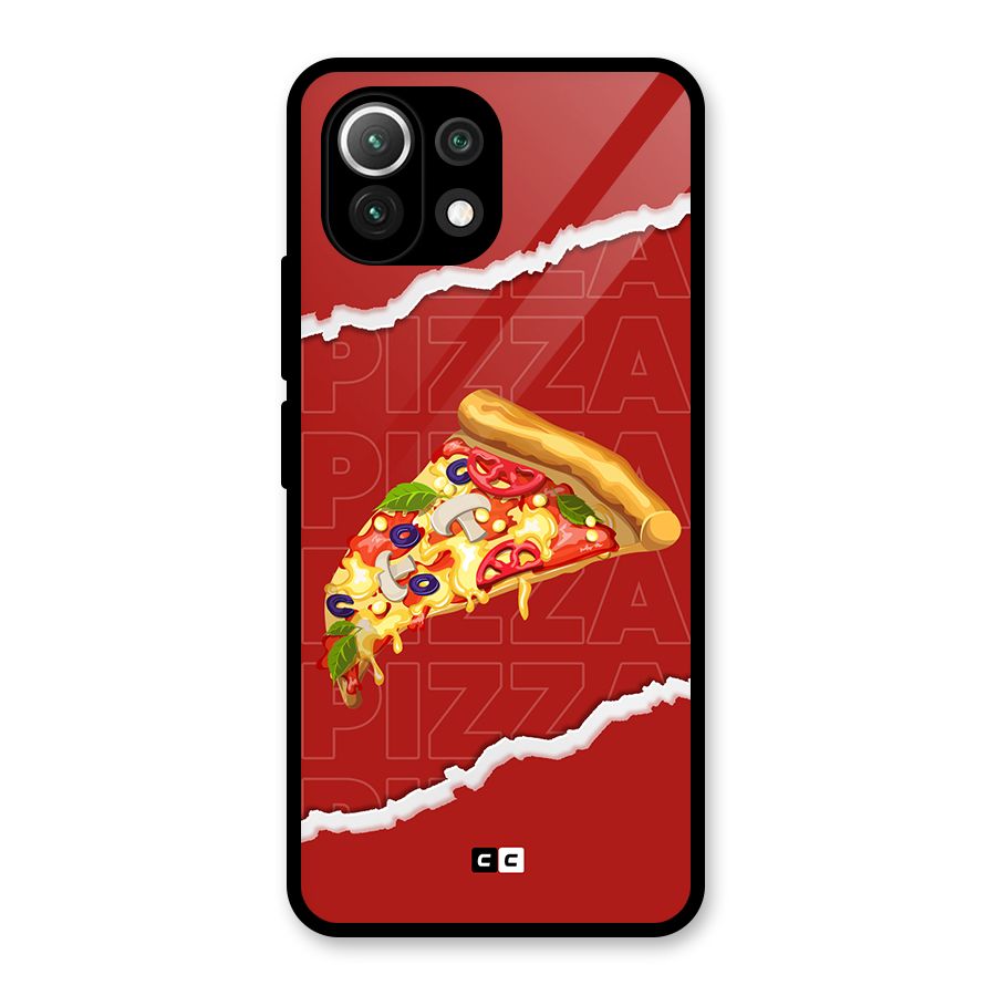 Pizza Lover Glass Back Case for Mi 11 Lite NE 5G