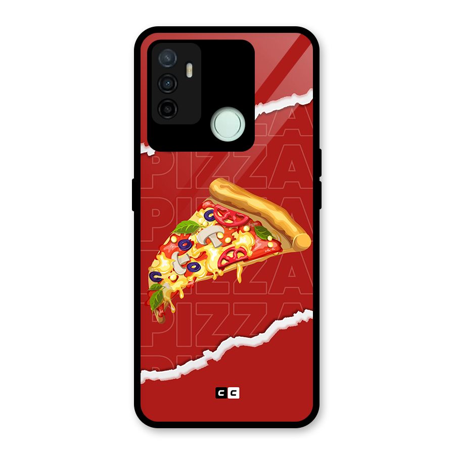 Pizza Lover Glass Back Case for Oppo A53