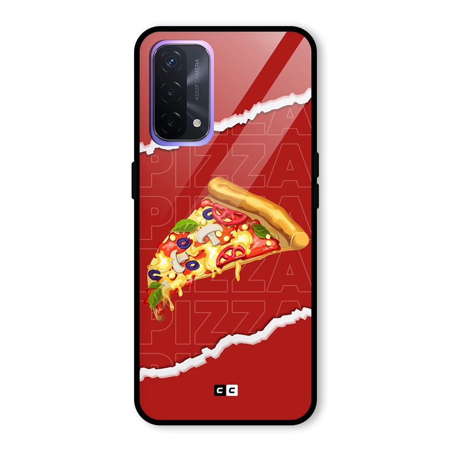 Pizza Lover Glass Back Case for Oppo A74 5G