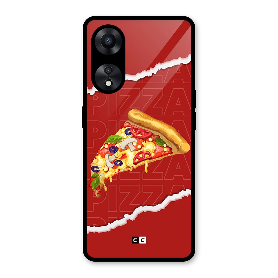 Pizza Lover Glass Back Case for Oppo A78