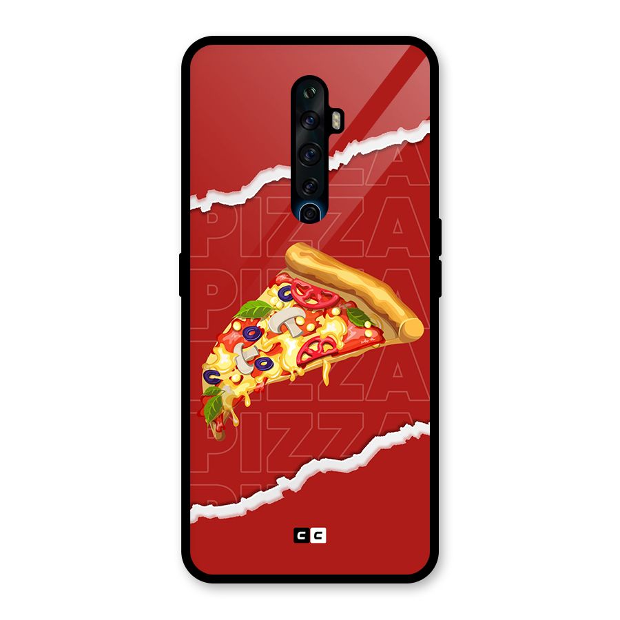 Pizza Lover Glass Back Case for Oppo Reno2 F