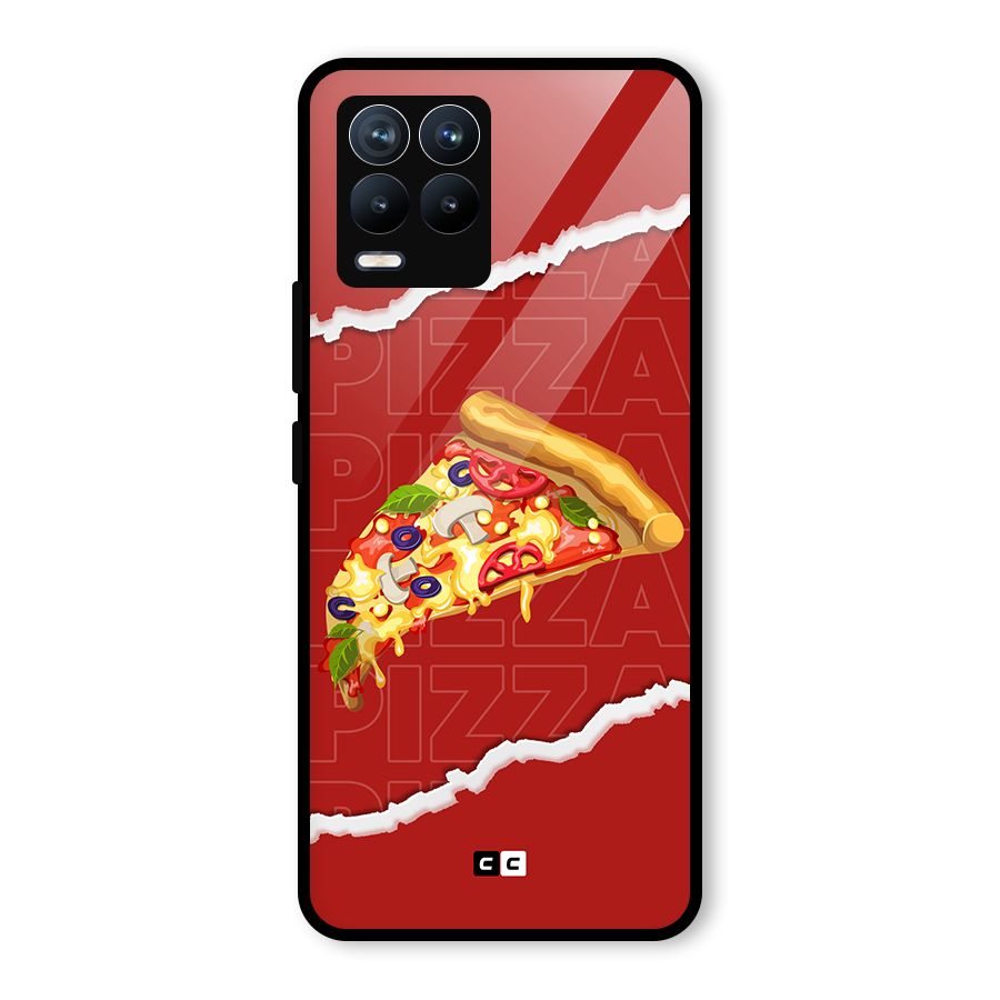 Pizza Lover Glass Back Case for Realme 8