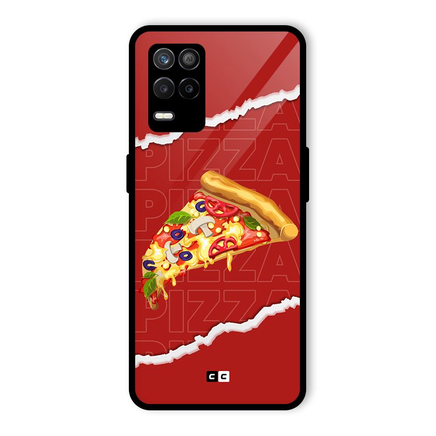Pizza Lover Glass Back Case for Realme 8 5G