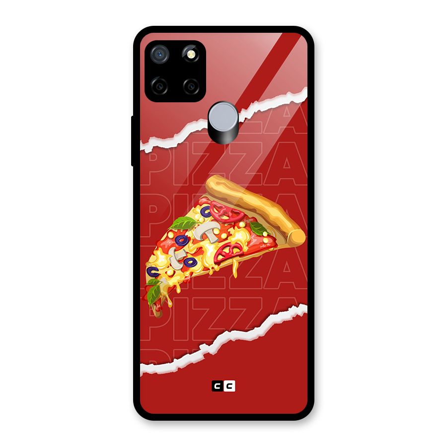 Pizza Lover Glass Back Case for Realme Narzo 30A