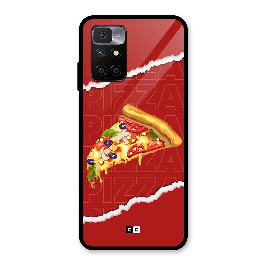 Pizza Lover Glass Back Case for Redmi 10 Prime