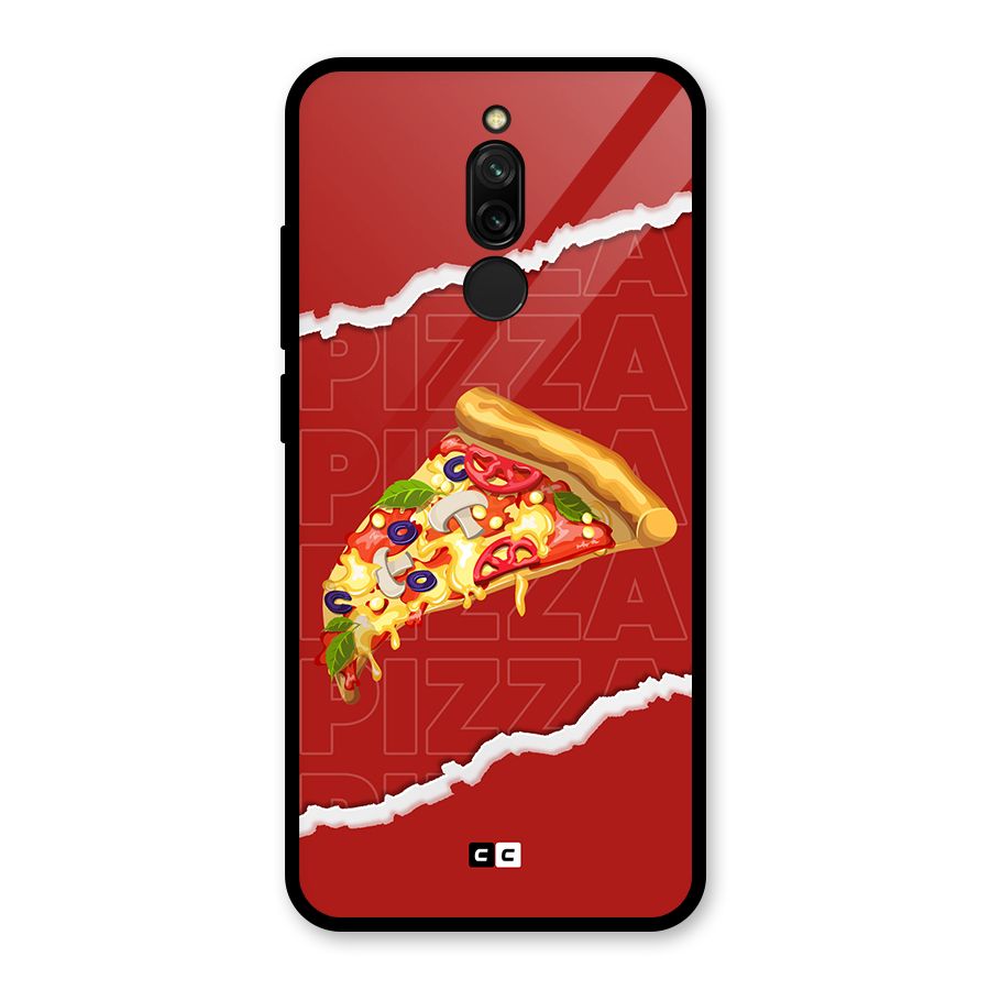 Pizza Lover Glass Back Case for Redmi 8