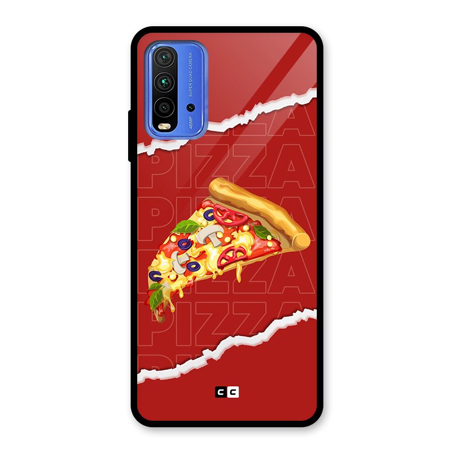 Pizza Lover Glass Back Case for Redmi 9 Power