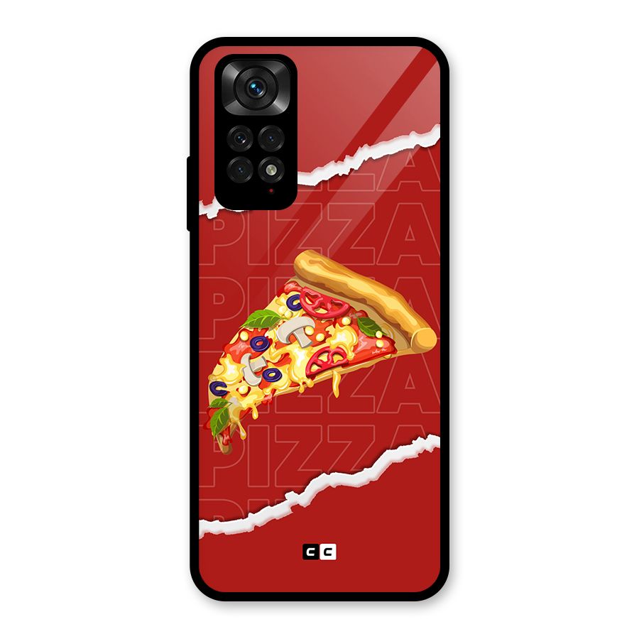 Pizza Lover Glass Back Case for Redmi Note 11