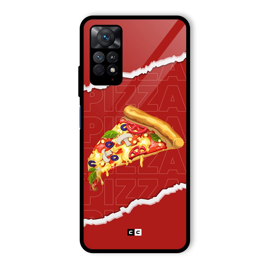 Pizza Lover Glass Back Case for Redmi Note 11 Pro