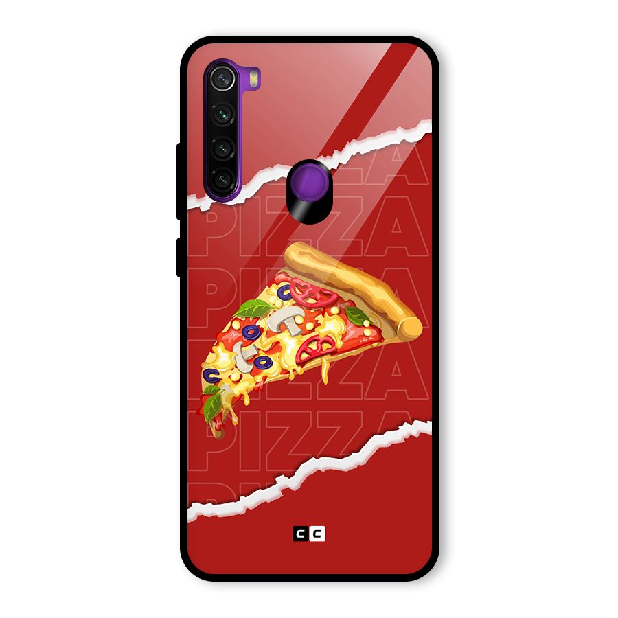 Pizza Lover Glass Back Case for Redmi Note 8