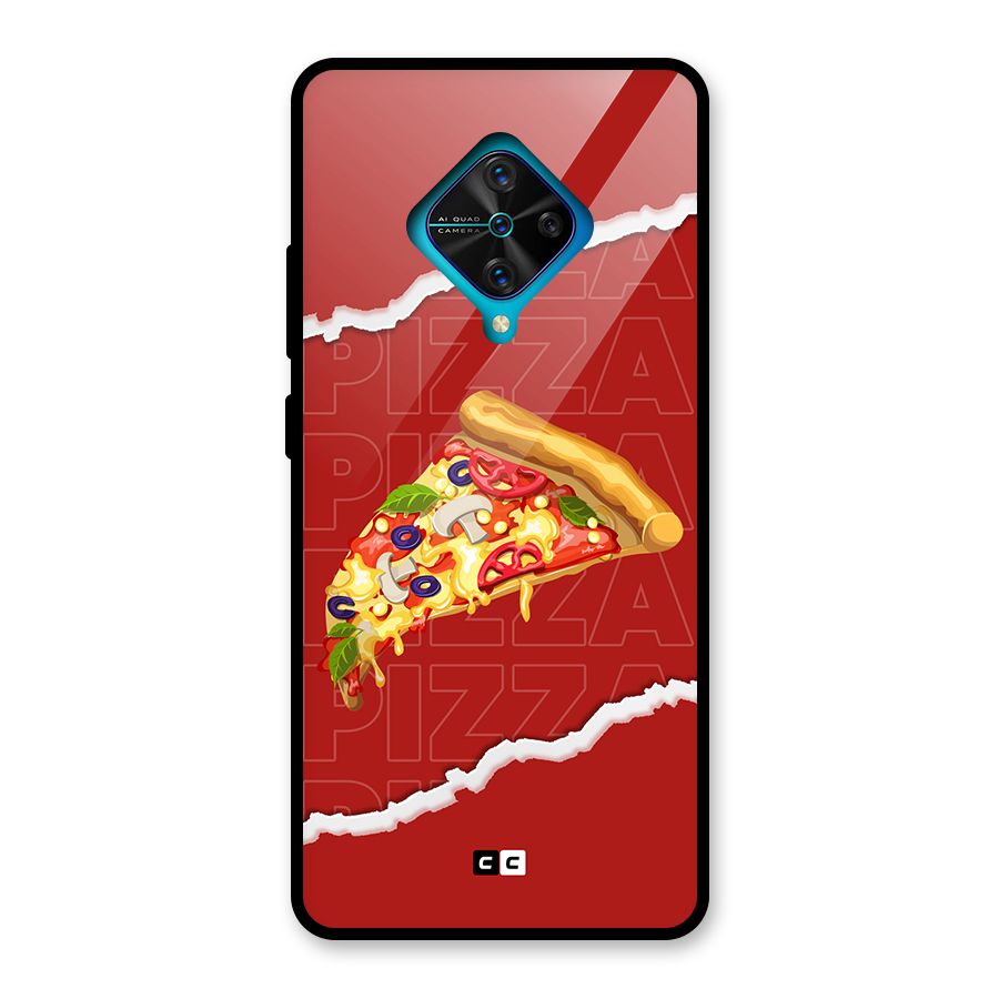 Pizza Lover Glass Back Case for Vivo S1 Pro