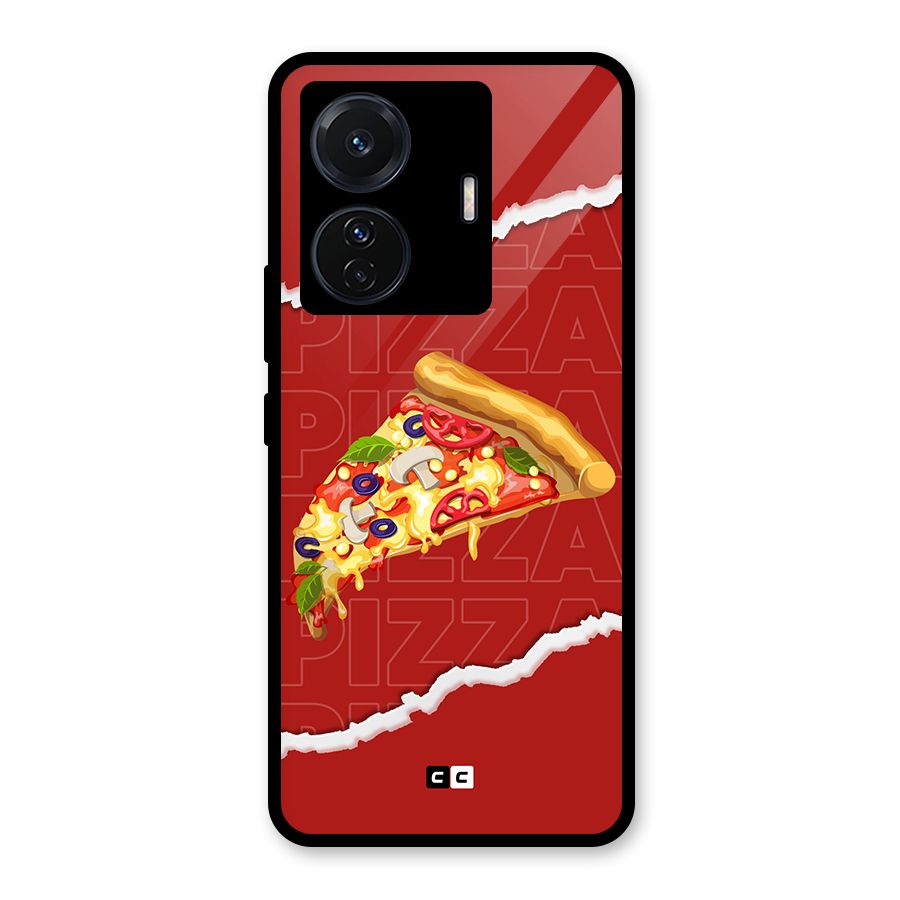 Pizza Lover Glass Back Case for Vivo T1 Pro