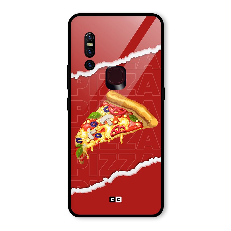 Pizza Lover Glass Back Case for Vivo V15