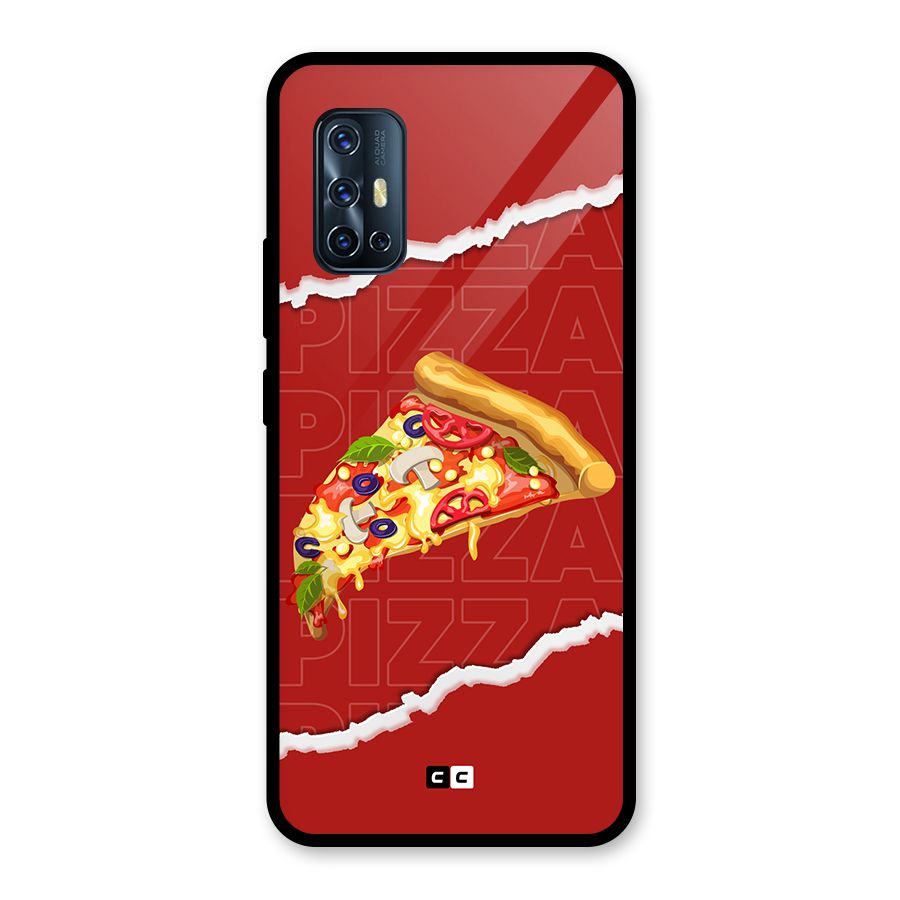 Pizza Lover Glass Back Case for Vivo V17