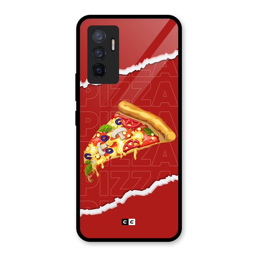 Pizza Lover Glass Back Case for Vivo V23e