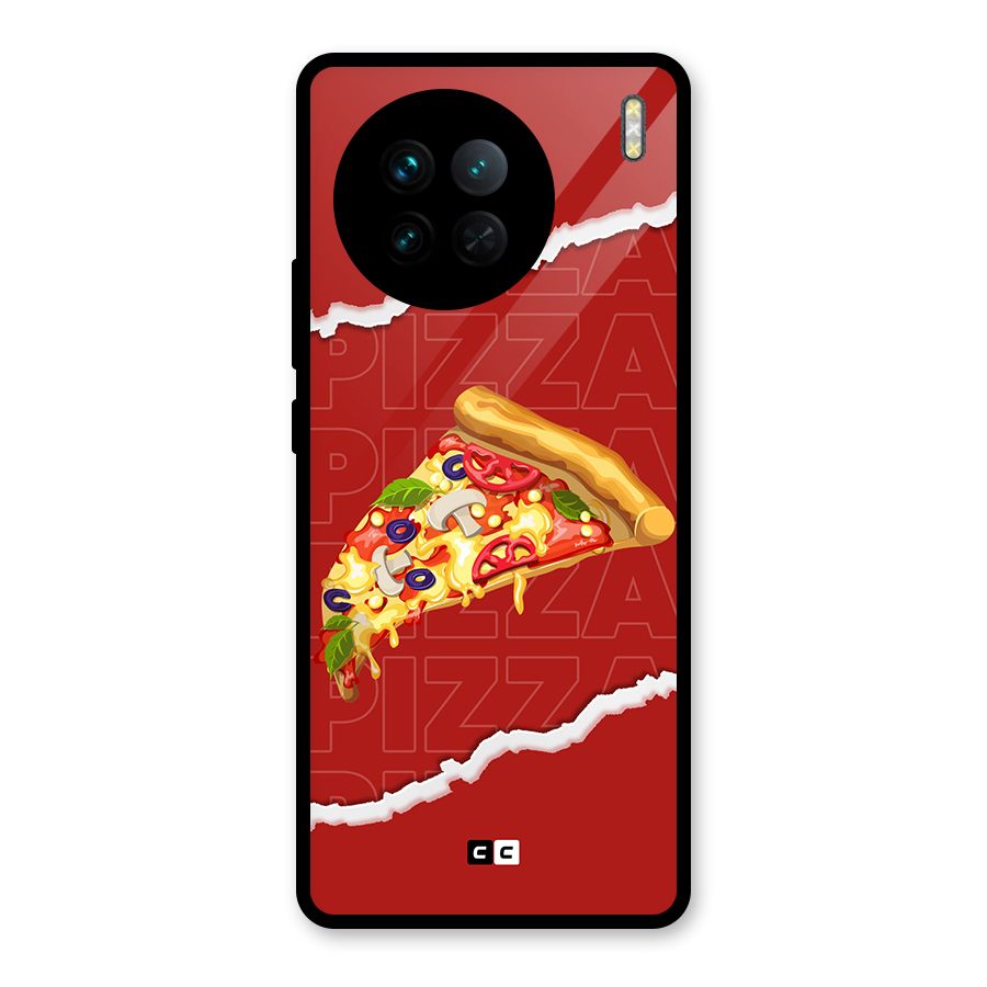 Pizza Lover Glass Back Case for Vivo X90