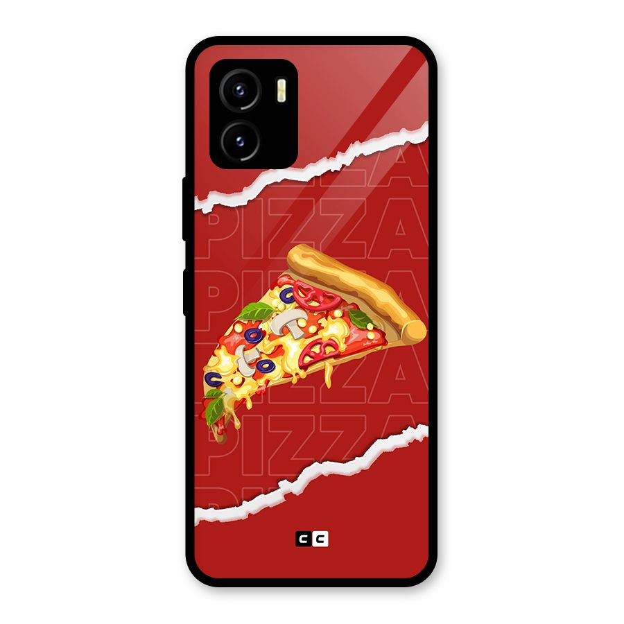 Pizza Lover Glass Back Case for Vivo Y15s