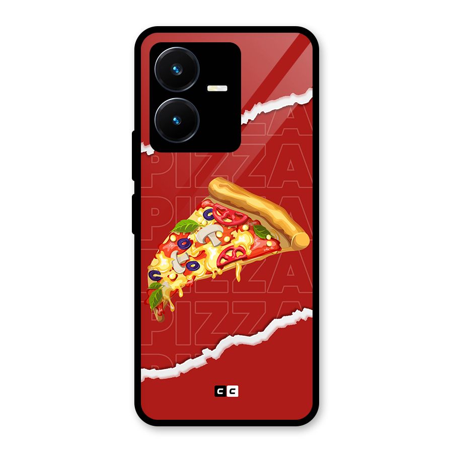 Pizza Lover Glass Back Case for Vivo Y22