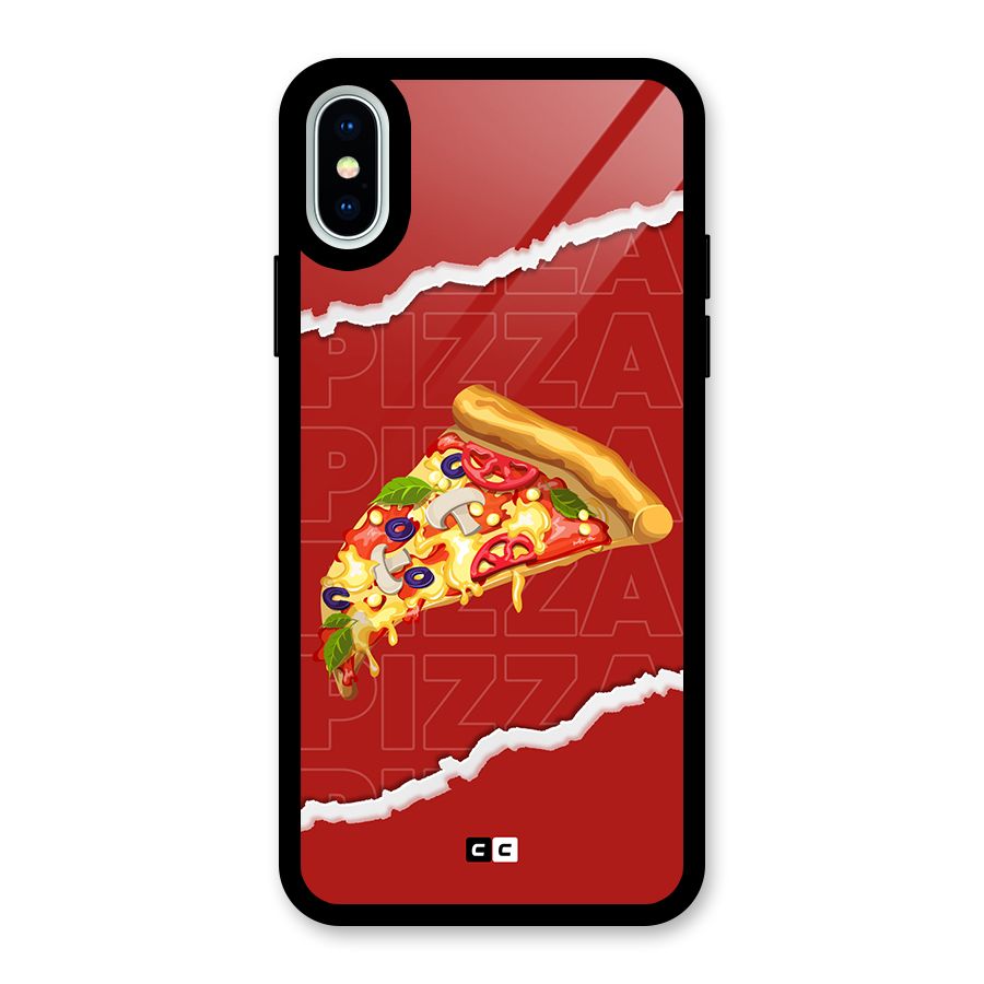 Pizza Lover Glass Back Case for iPhone XS