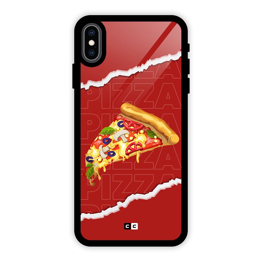 Pizza Lover Glass Back Case for iPhone XS Max