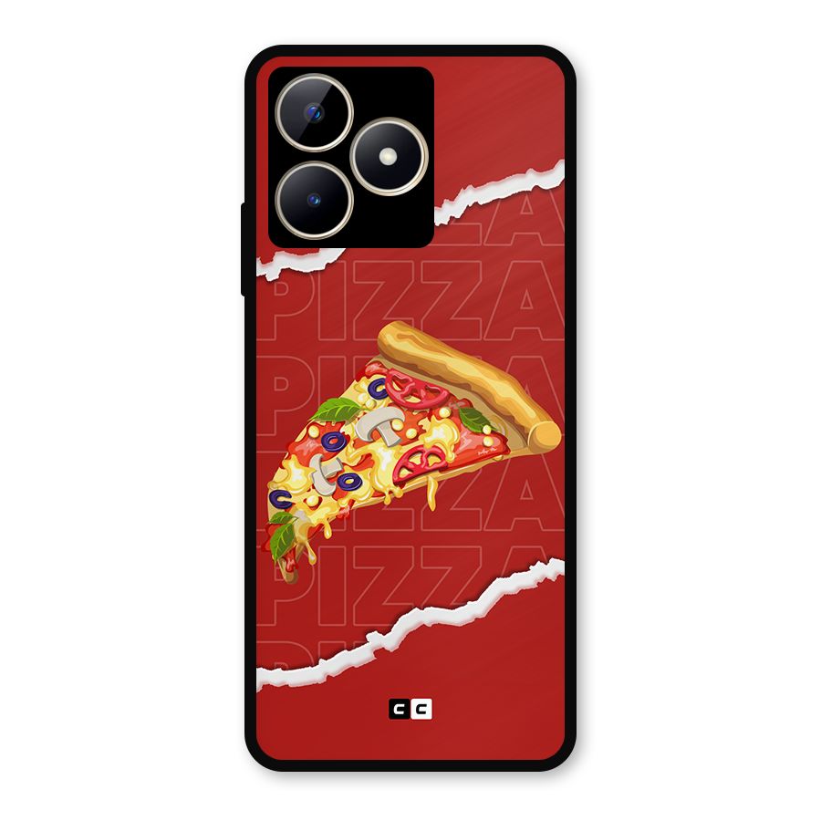 Pizza Lover Metal Back Case for Realme Narzo N53
