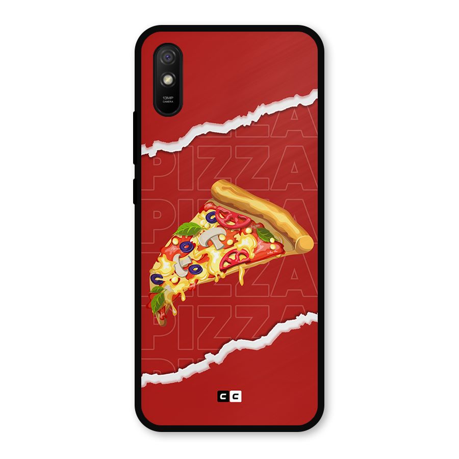 Pizza Lover Metal Back Case for Redmi 9a