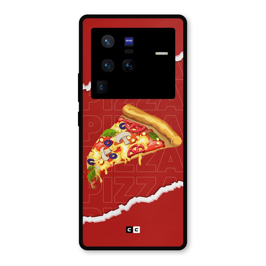 Pizza Lover Metal Back Case for Vivo X80 Pro
