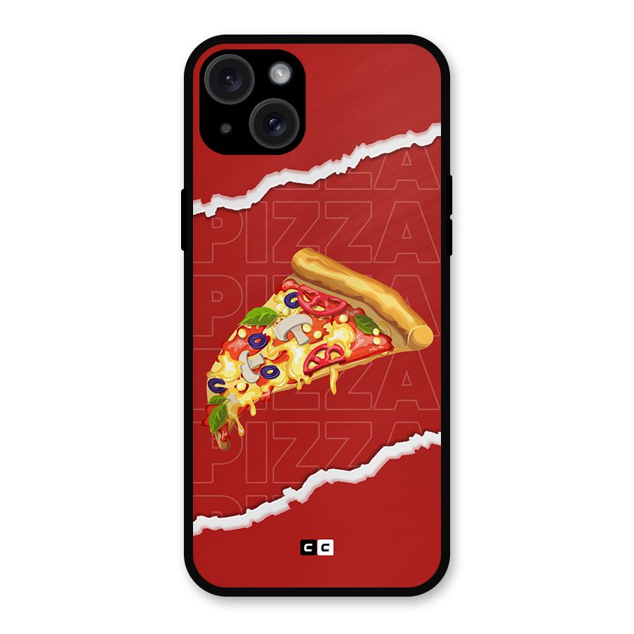 Pizza Lover Metal Back Case for iPhone 15 Plus